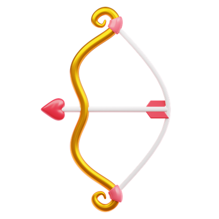 Bow And Love Arrow  3D Icon