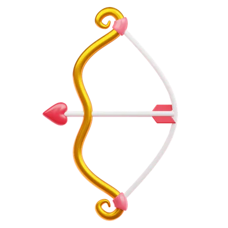 Bow And Love Arrow  3D Icon