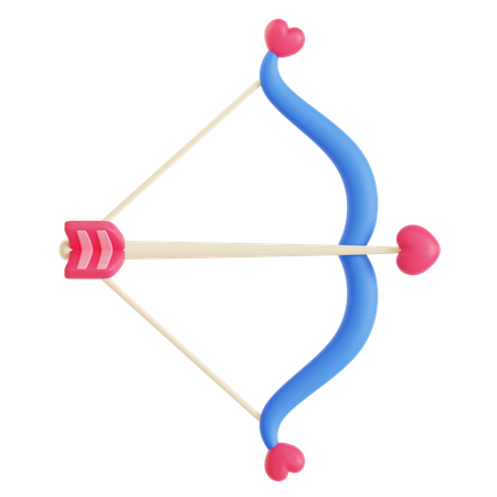 Bow And Love Arrow  3D Icon