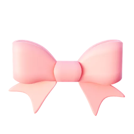 3 D Bow And Ribbon 3D Icon