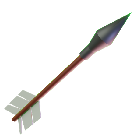 Bow Arrow 3D Illustration