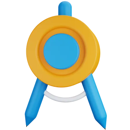 Bow Compass  3D Icon