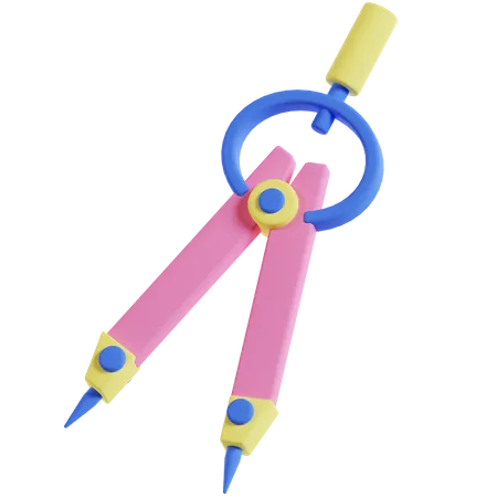 Bow Compass  3D Illustration