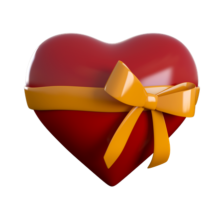 Bow Heart  3D Icon