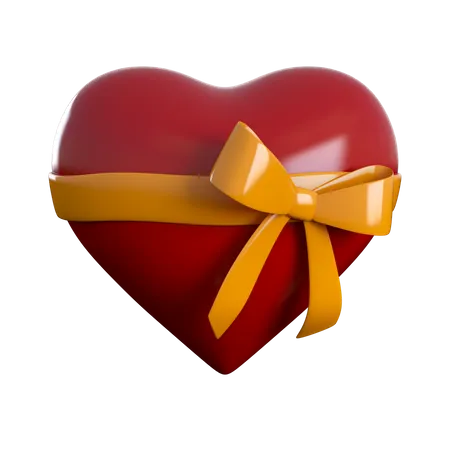 Bow Heart  3D Icon