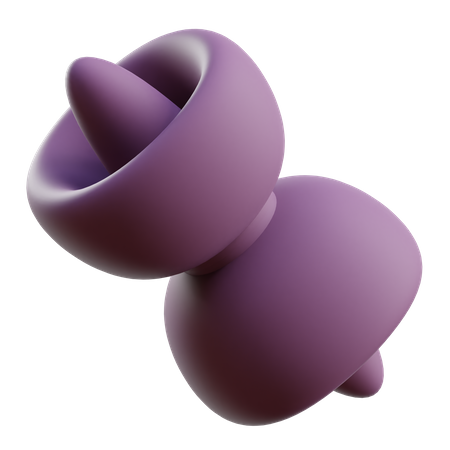 Bow Tie Abstract Shape  3D Icon