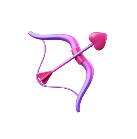 Bow with arrows  3D Icon