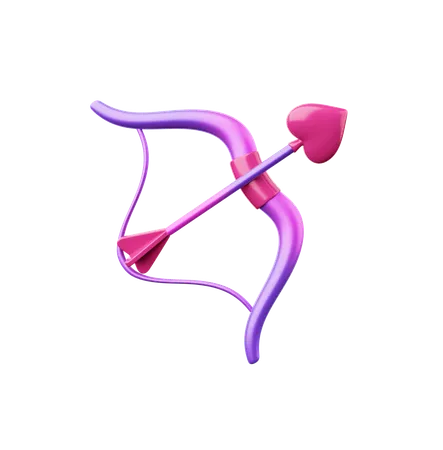 Bow with arrows  3D Icon