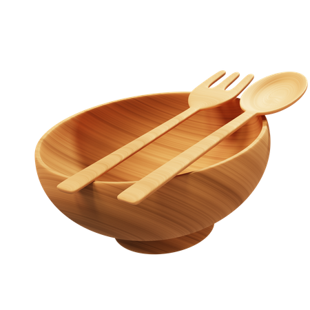 Bowl And Spoon  3D Icon