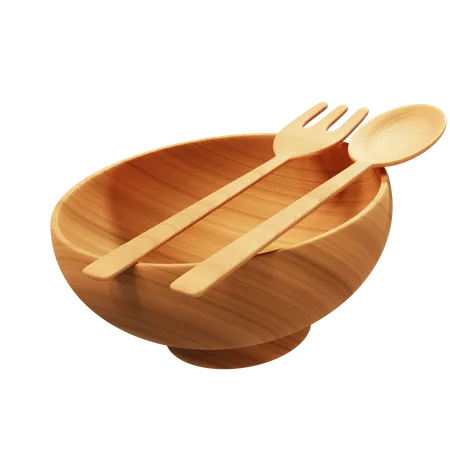 Bowl And Spoon  3D Icon