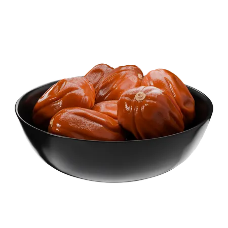 Bowl Of Dates  3D Icon