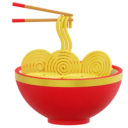 Bowl Of Noodles  3D Icon