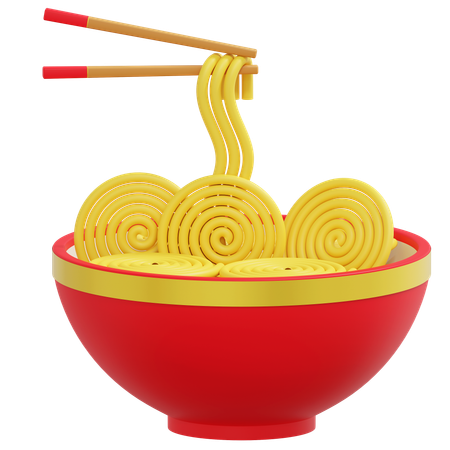 Bowl Of Noodles  3D Icon