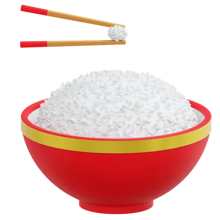 Bowl Of Rice  3D Icon