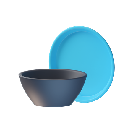 Bowl V 3D Illustration