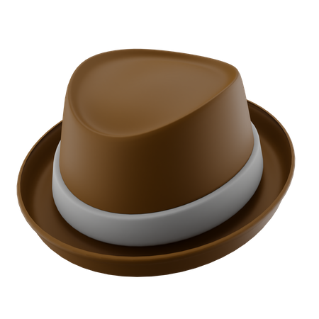 Bowler-Derby-Hut  3D Icon