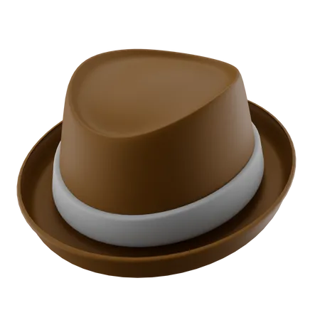 Bowler-Derby-Hut  3D Icon