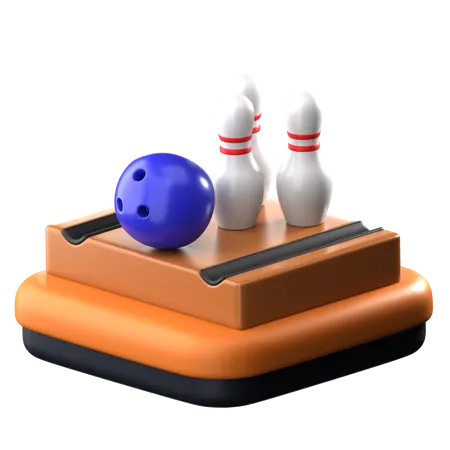 Bowling 3 D Sports Icon 3D Icon