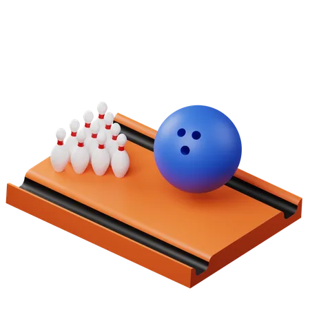 Bowling  3D Icon