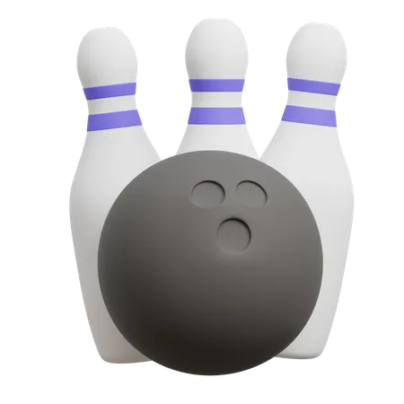 Bowling  3D Icon