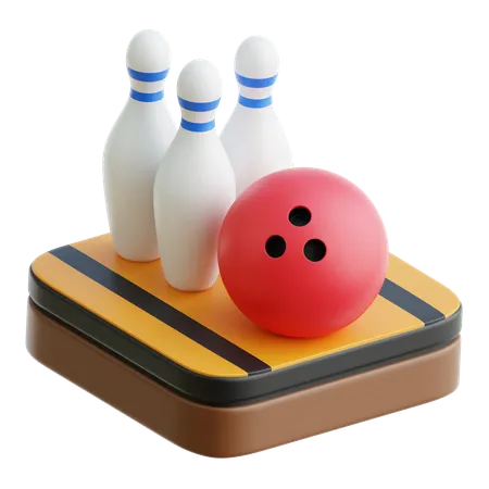 Bowling  3D Icon