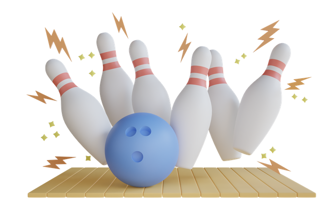 Bowling  3D Illustration