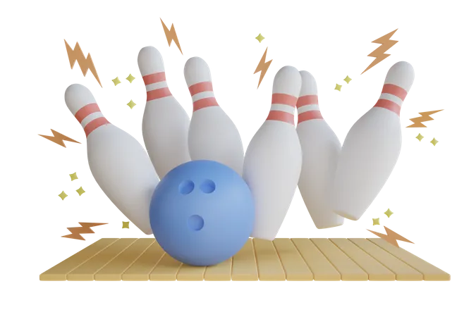 Bowling  3D Illustration