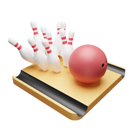 Bowling arena  3D Icon