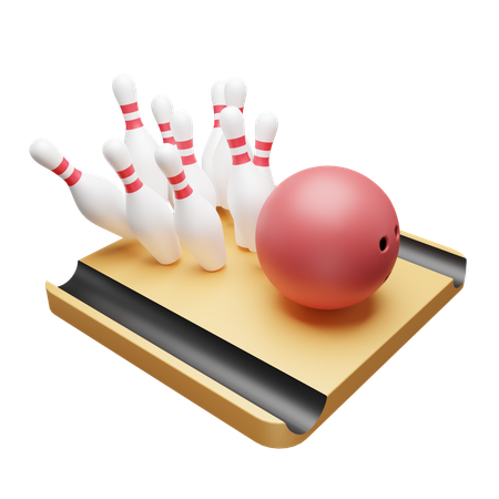 Arène de bowling  3D Icon