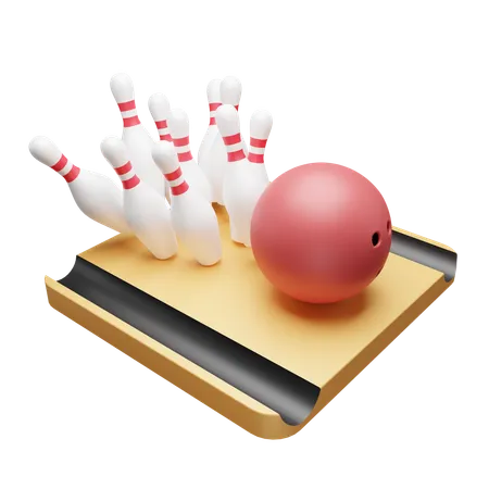 Arène de bowling  3D Icon