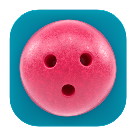 Bowling Ball App  3D Icon