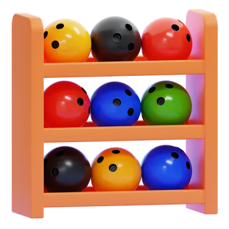 Bowling Ball Rack  3D Icon