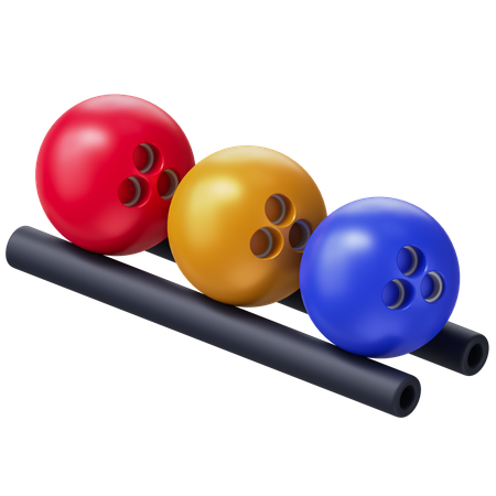 Bowling Balls  3D Icon