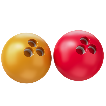 Bowling Balls  3D Icon