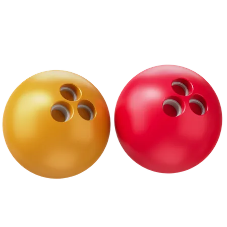 Bowling Balls  3D Icon