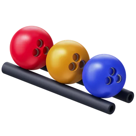 Bowling Balls  3D Icon