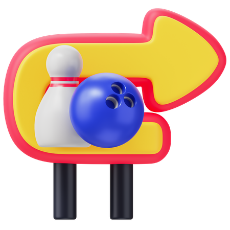 Bowling Board  3D Icon