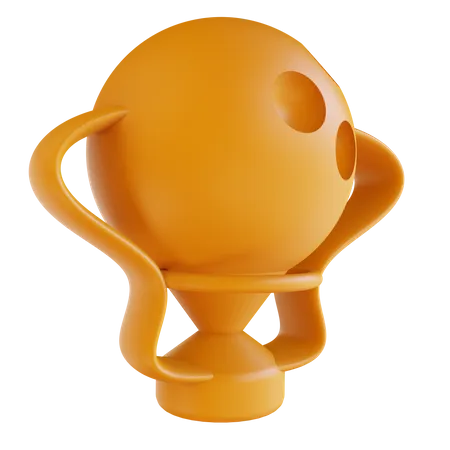 Bowling Cup  3D Illustration