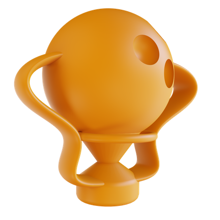 Bowling Cup 3D Illustration