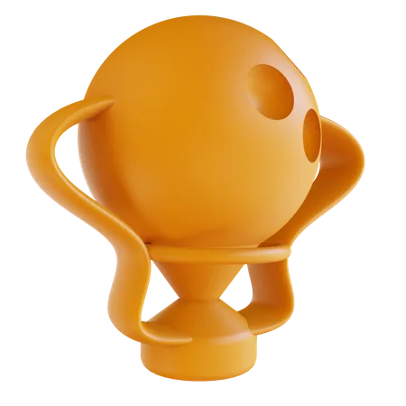 Bowling Cup 3D Illustration