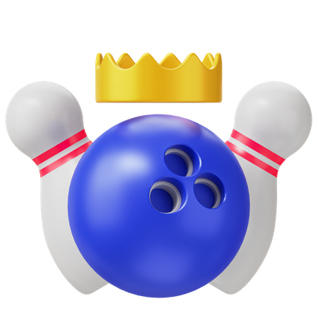 Bowling-Gewinner  3D Icon