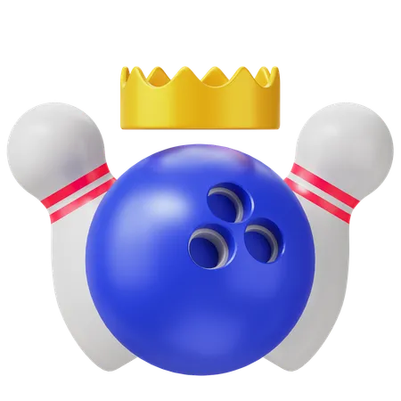 Bowling-Gewinner  3D Icon