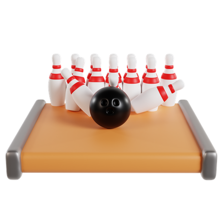 Bowling Miniature Set  3D Icon