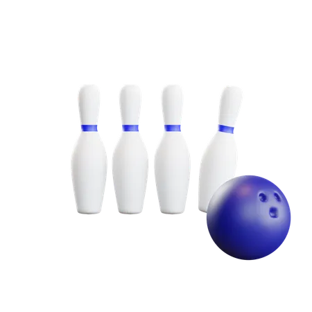Bowling Pins  3D Icon