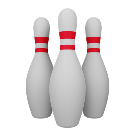 Bowling Pins  3D Icon