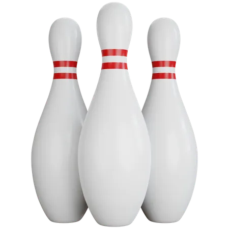 Bowling Pins  3D Icon