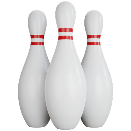 Bowling Pins  3D Icon