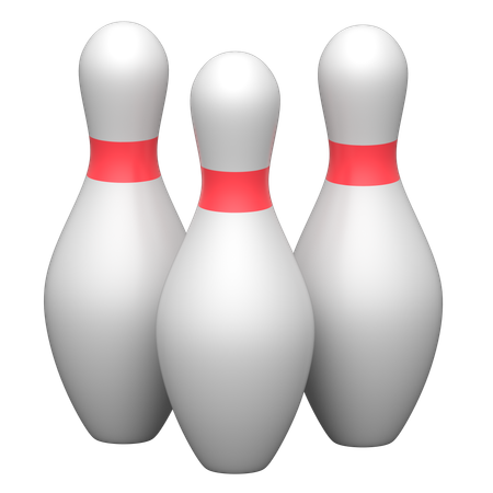 Bowling Pins  3D Icon