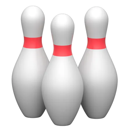 Bowling Pins  3D Icon