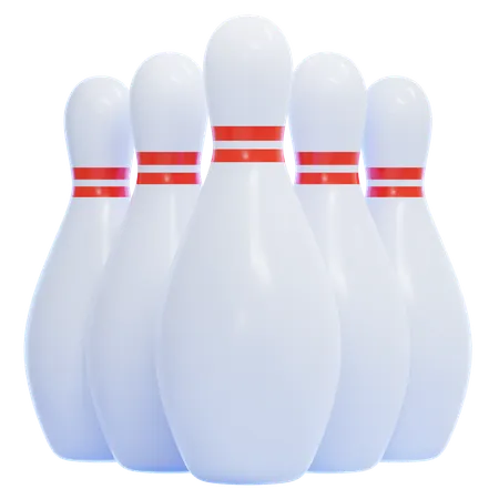 Bowling Pins  3D Icon